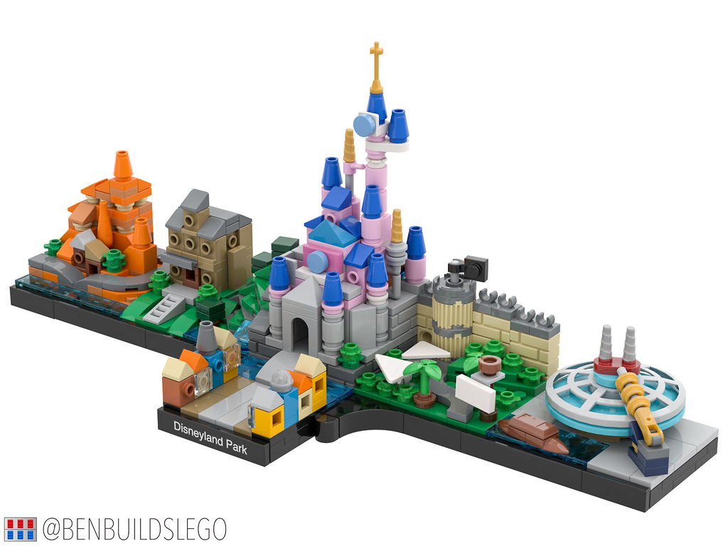 LEGO Disneyland Paris skyline [3] This MOC is designed in … Flickr