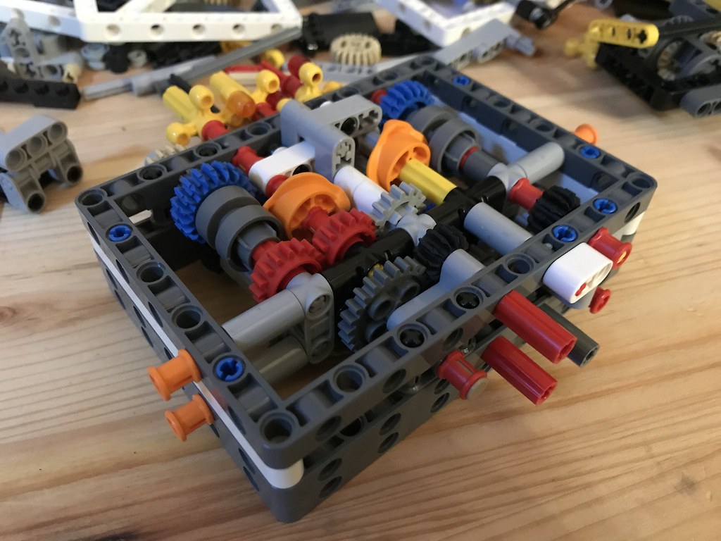 Ultra Compact 8+N+R Sequential Gearbox LEGO Technic, Mindstorms