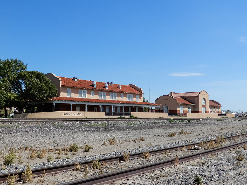 Rock Island Depot & Cimarron Hotel Liberal, KS Dblackwood Flickr
