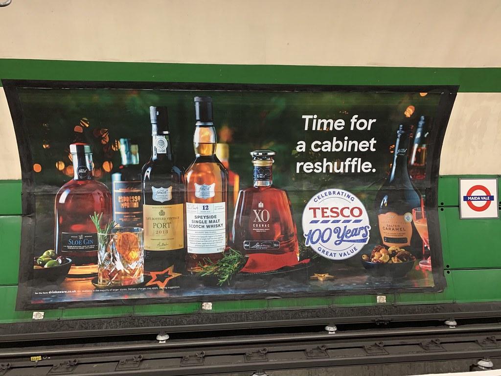 Tesco alcohol advertisement London and more Flickr