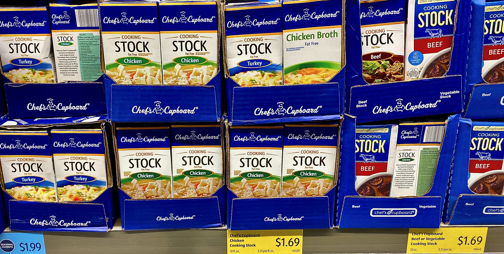 Stock vs. Broth Photo taken at Aldi Food Market. Taken usi… Flickr