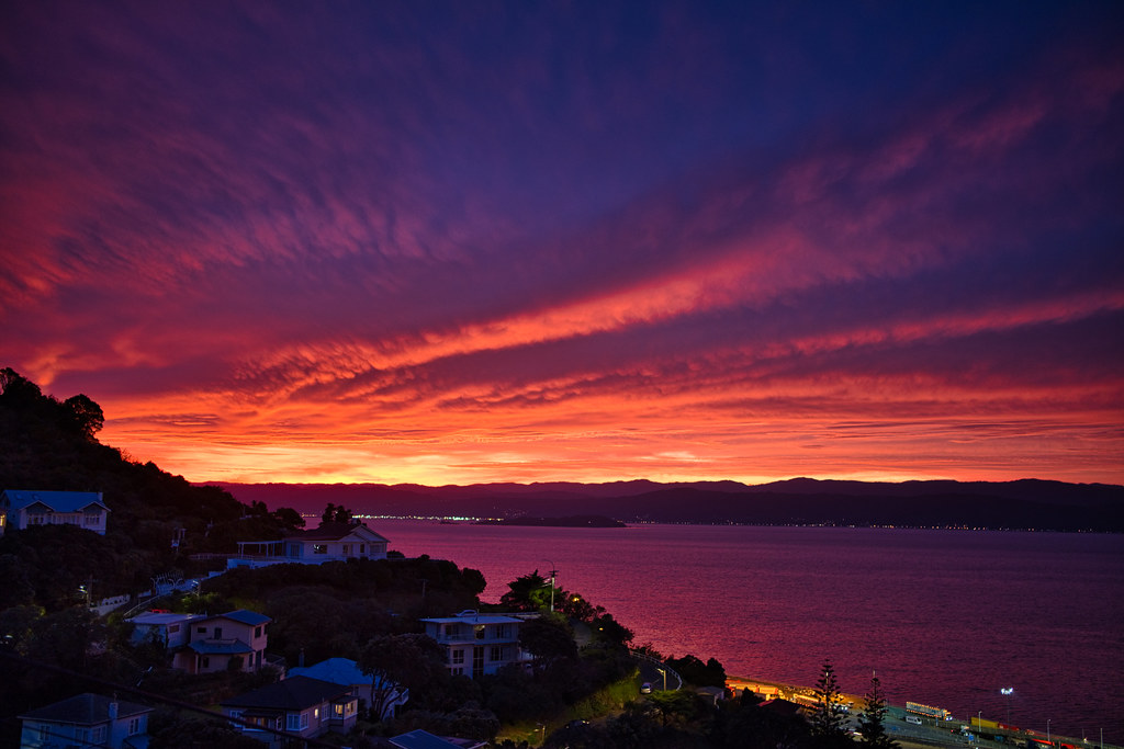 Sunrise, Wellington, New Zealand Geoff Stahl Flickr