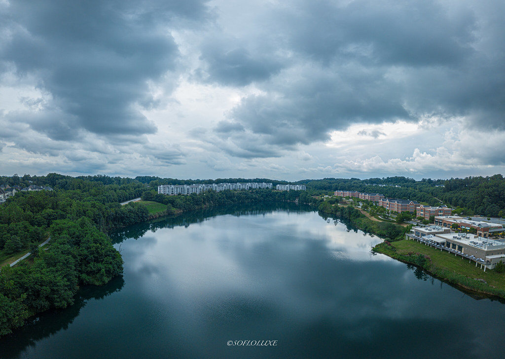 Baltimore Quarry Pano Shot Quarry Lake is a manmade lake i… Flickr