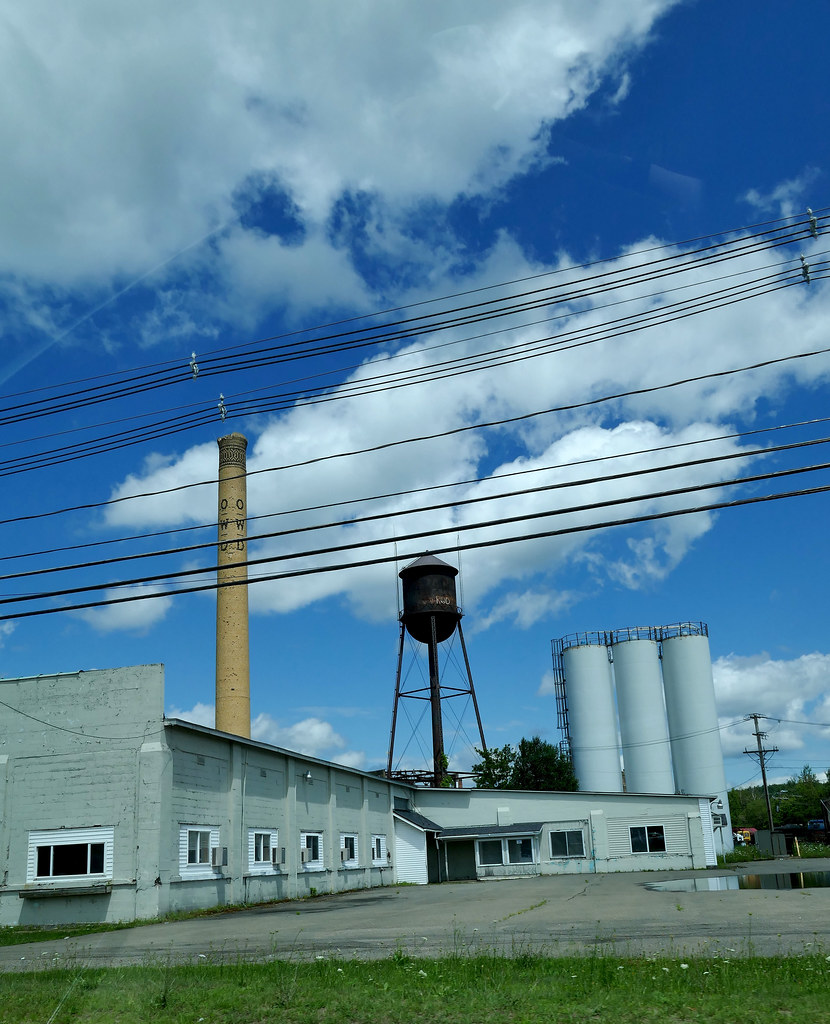 Water Tower & Chimney in old factory in Tupper Lake, NY Flickr