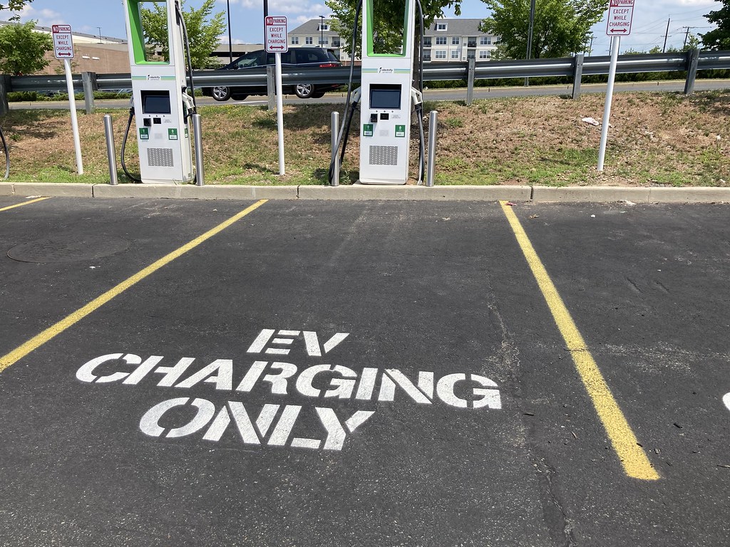 EV Charging Only Reserved parking for electric vehicles an… Flickr