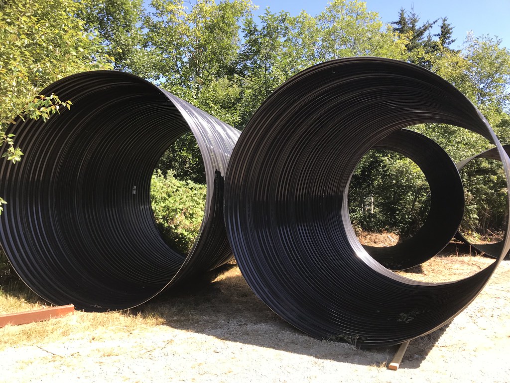 New culvert, who dis? These 12foot diameter pipes will re… Flickr