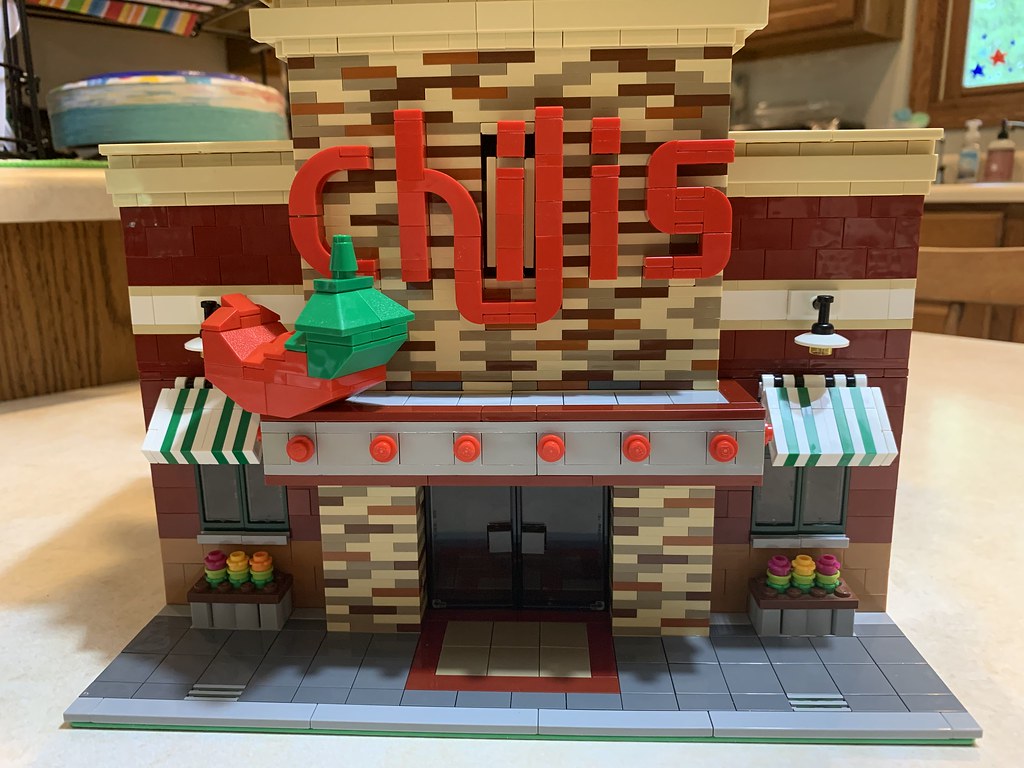 LEGO chili’s. Took about 250 in pieces from BrickLink. Aw… Flickr