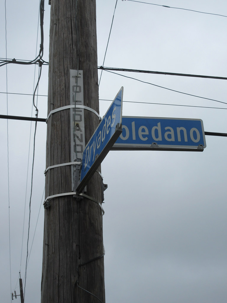 Toledano & Dryades Street signs, Uptown New Orleans Infrogmation of
