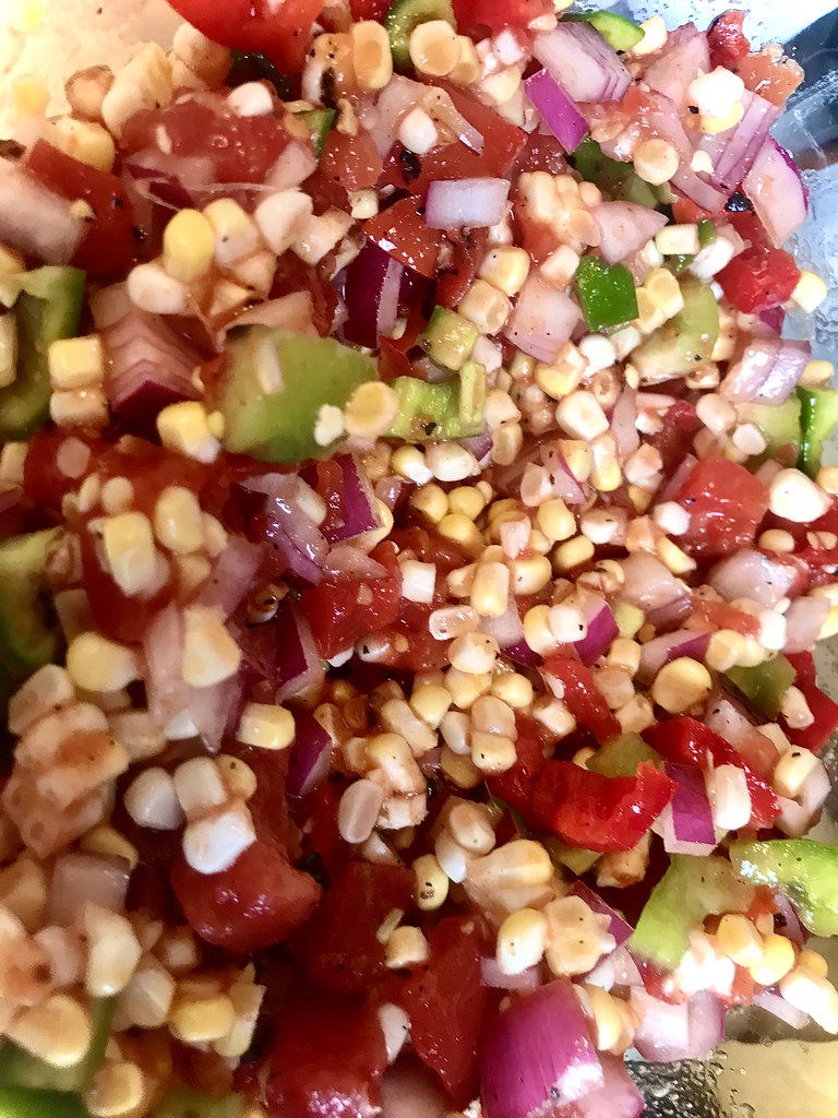 Delicious Fresh Corn And Vegetable Salad Sweet Corn and Sa… Flickr