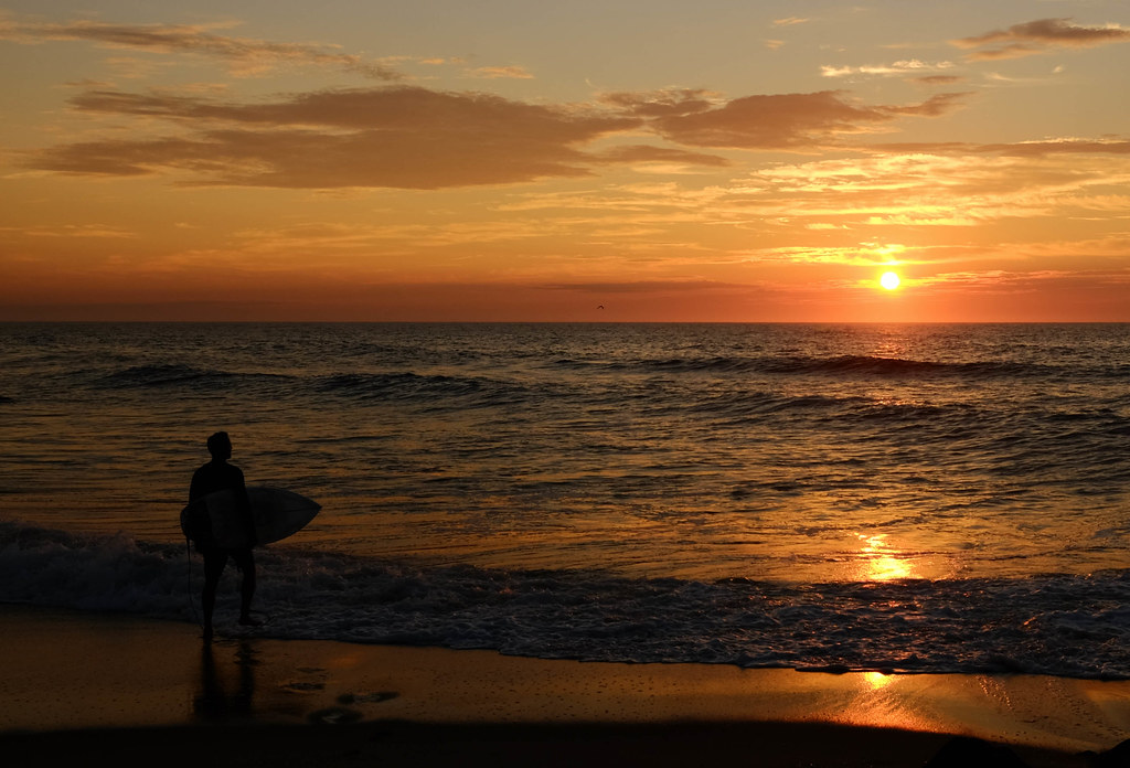 Surfing Sunrise Monmouth Beach, N.J. SteveG1949 Flickr