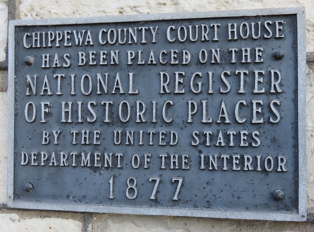 Chippewa County Courthouse National Register Plaque (Sault… Flickr