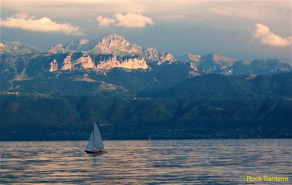 Lac Léman, vue depuis Lausanne Rock Santerre Flickr