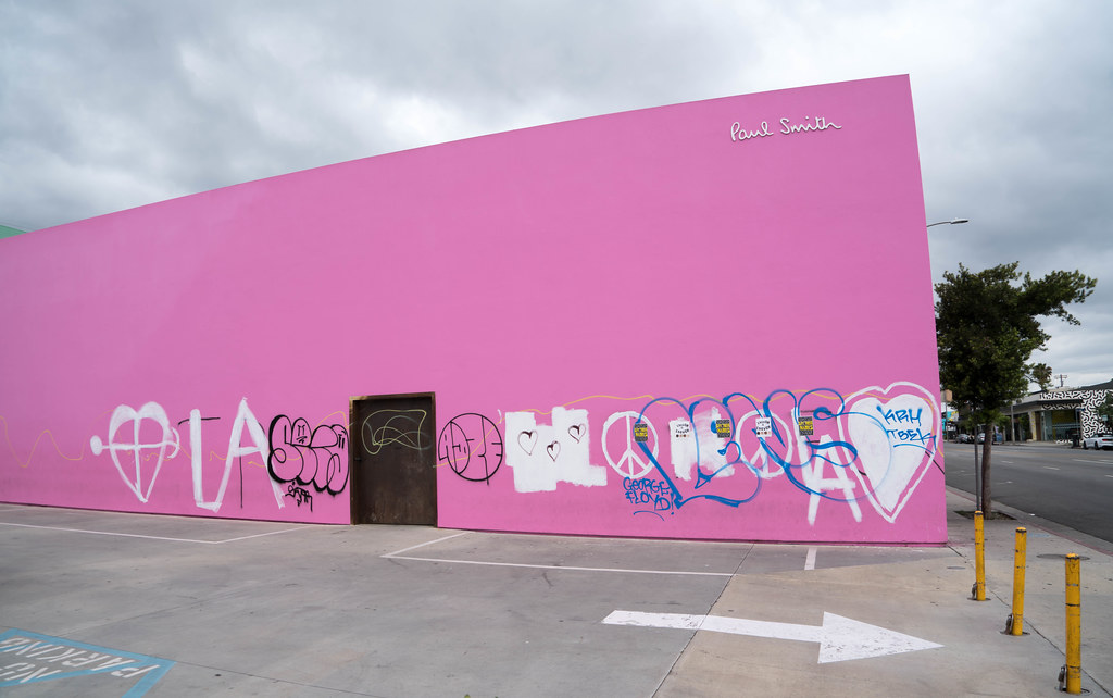 The Paul Smith Pink Wall on Melrose West Hollywood, CA Flickr