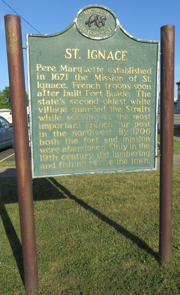 Saint Ignace Marker (Saint Ignace, Michigan) Saint Ignace,… Flickr