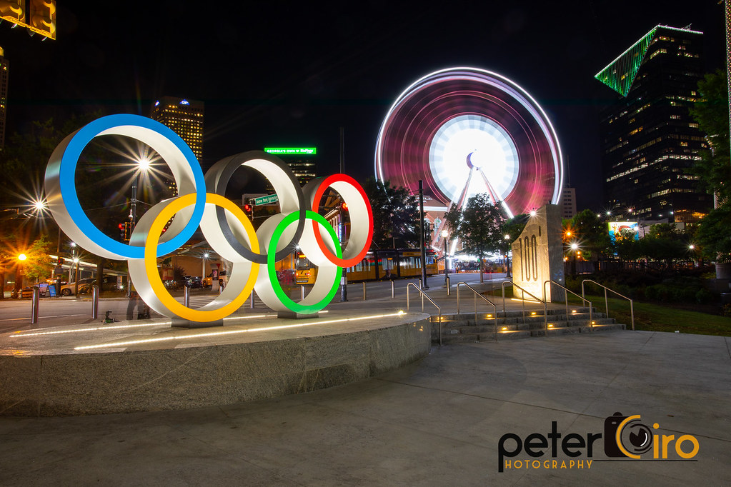 Olympic Rings at Centennial Park in Atlanta, GA Olympic Ri… Flickr
