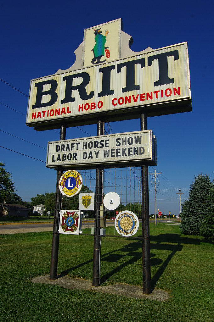 Britt, Iowa Sign Nat'l Hobo Convention. National… Flickr