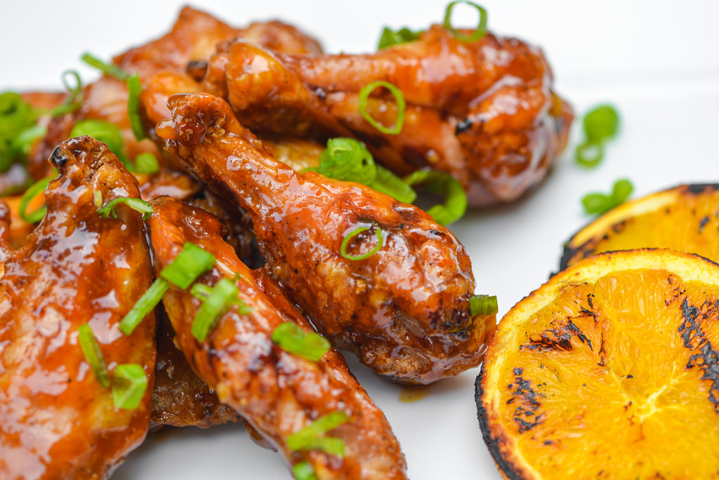 Crispy Grilled Chinesestyle Orange Chicken Wings Recipe The Meatwave