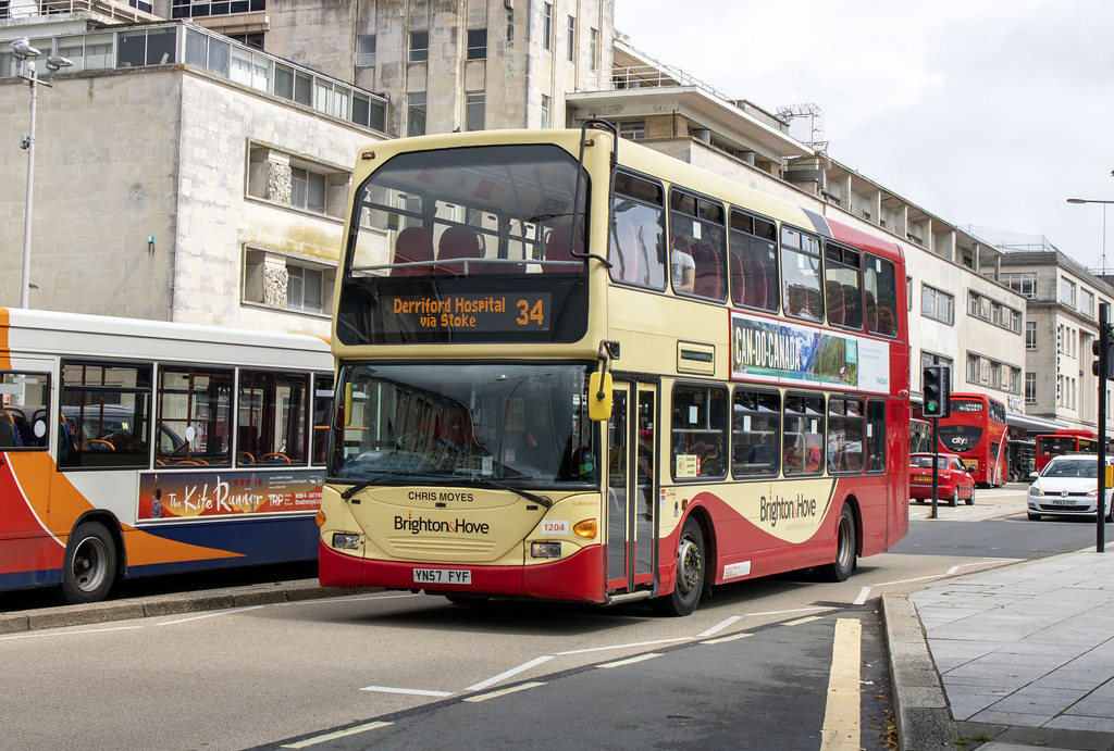 Plymouth Citybus 'Brighton & Hove' Scania Omnidekka YN57 F… Flickr