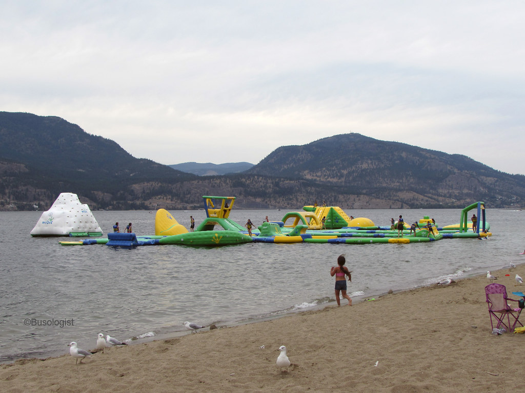 Kelowna Wibit Floating Water Park in Okanagan Lake Busologist Flickr