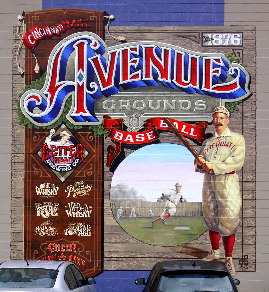 Cincinnati Avenue Grounds Baseball mural This modern mural… Flickr
