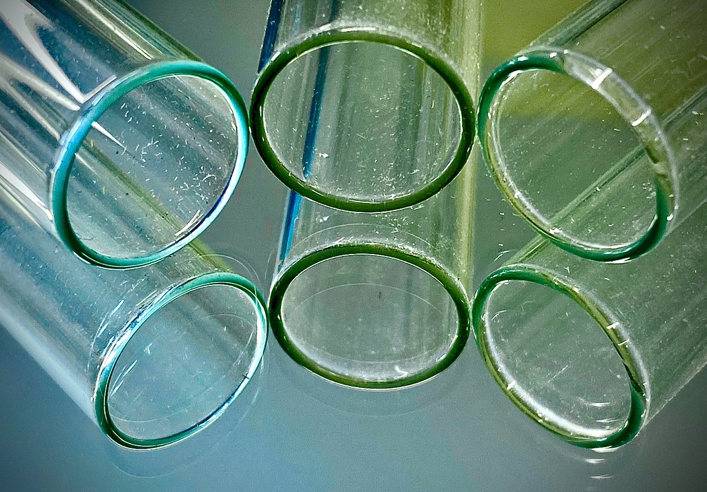 Glass testing 3 Small glass test tubes on a small glass mi… Flickr