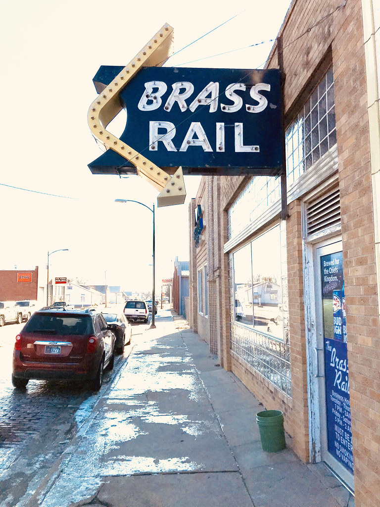 Brass Rail Hays, KS Opened in August 1950. Darren Snow Flickr
