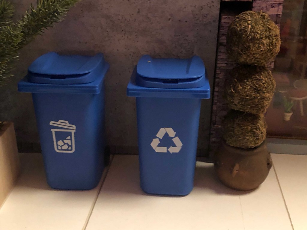 In the Square Recycling bins Portland is big on recycling… Flickr