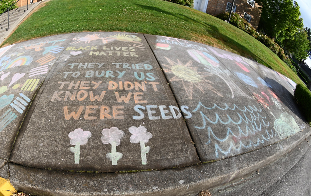Chalk Art at the Camas Library Portland, Oregon 2020 Flickr