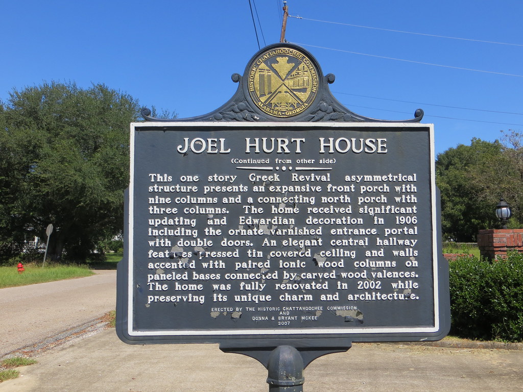 Joel Hurt House Marker (Reverse) Hurtsboro AL Lance Taylor Flickr