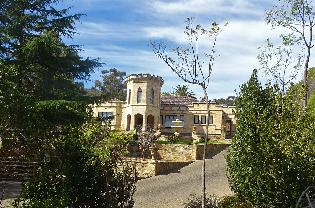 Adelaide. Springfield A 1930s sandstone mansion with a cas… Flickr