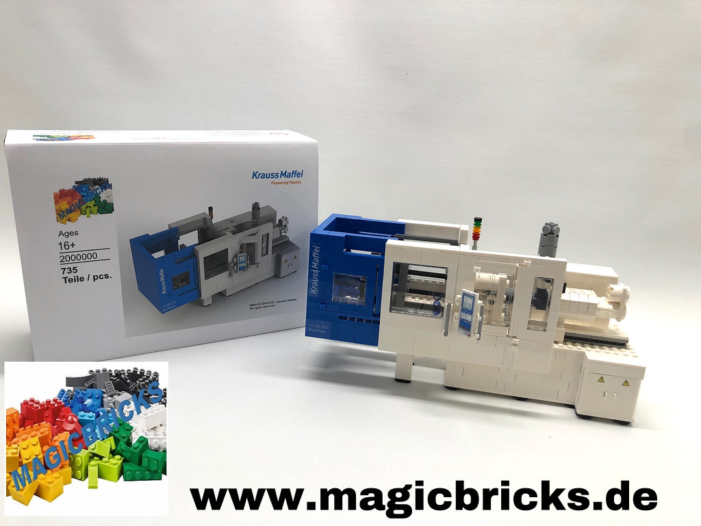 Our LEGO® MOCSet of a injection molding machine from the … Flickr