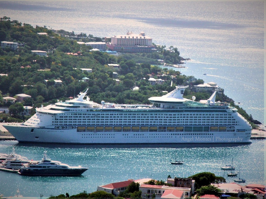 Cruise Ship Cruise Ship docked in St Martin Island In
