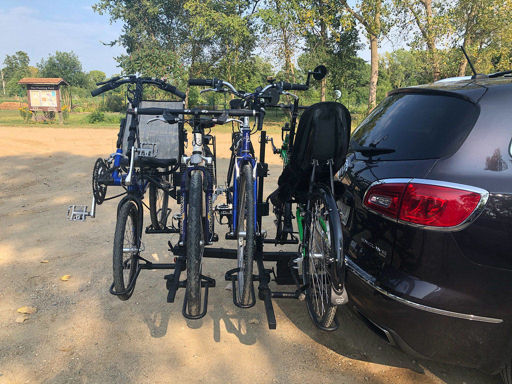 Big Bike Rack Gene fits all four bikes on the back of any … Flickr