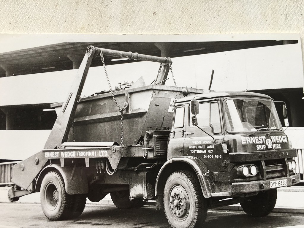 Bedford KM skip lorry ,ERNEST WEDGE ,Tottenham ,not my pho… Flickr