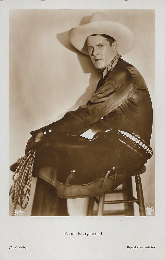Ken Maynard German postcard by Ross Verlag, no. 4370/1, 19… Flickr