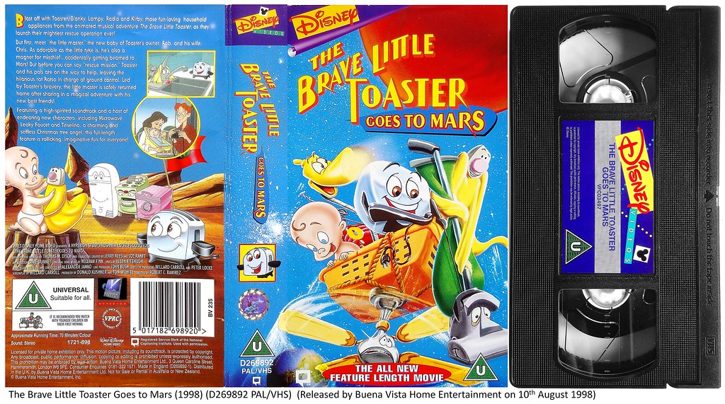 The Brave Little Toaster Goes to Mars (D269892 PAL/VHS) UK… Flickr