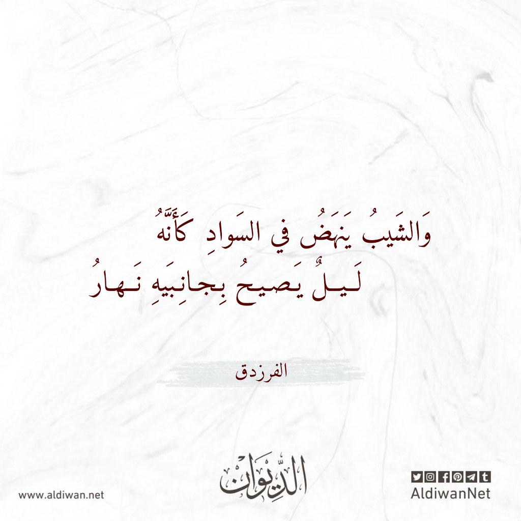 الديوانموسوعة الشعر العربيالفرزدق وَالشَيبُ يَنهَضُ في