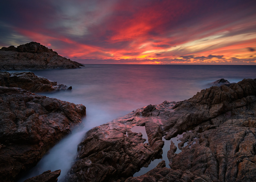 Après un coucher de soleil à île Rousse (Corse) Pas de