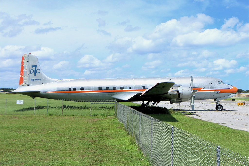 DC7 (N381AA) New Smyrna Beach Airport FL 9/17/20 Kemon01 Flickr