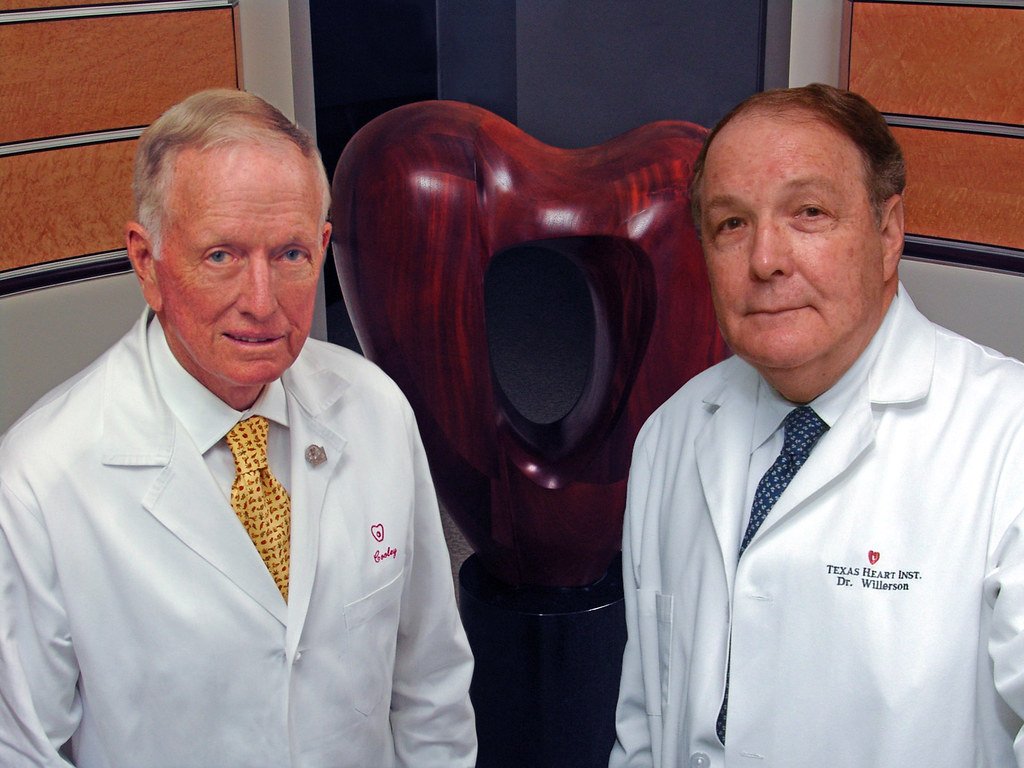 Denton A Cooley MD and James T Willerson MD From left Den… Flickr
