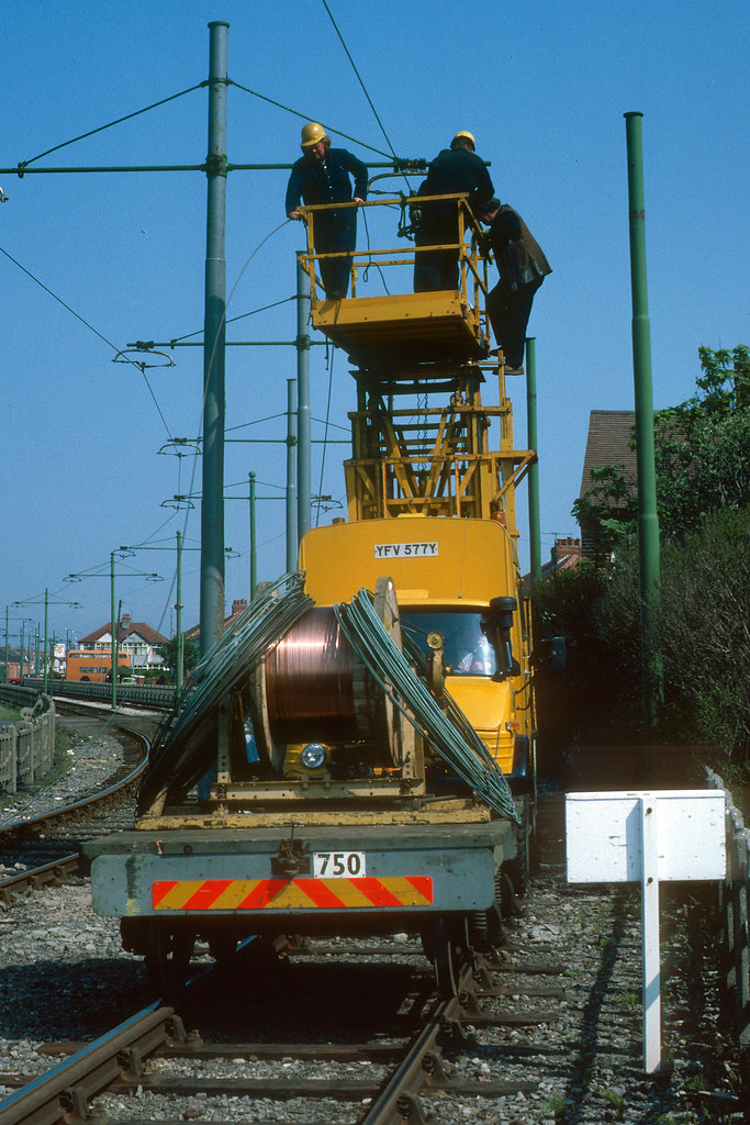 Blackpool 750, Overhead cable 4wheel, reelwagon trailer,… Flickr