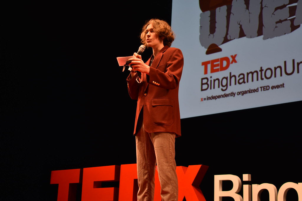 Host, Flynn Anderson TEDxBinghamtonUniversity Flickr