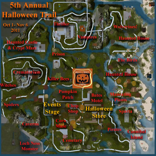 Halloween Trail Map Aero Pines Park Flickr
