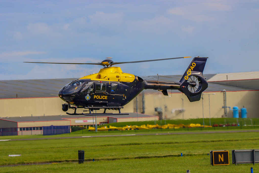 Hawarden Airfield, Wales National Police Air Service EC135… Flickr