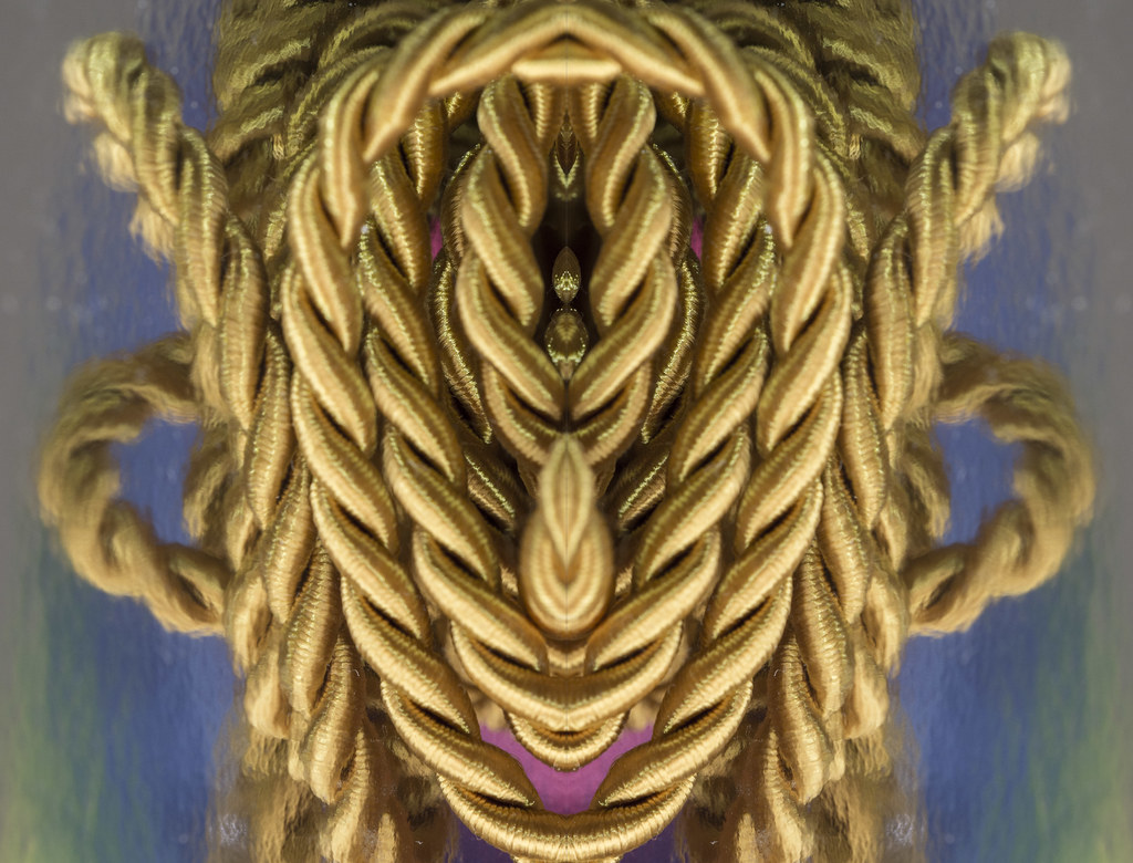 Gold rope mask Ancient mask of the God Hedonion Ropus Gold… Hedon