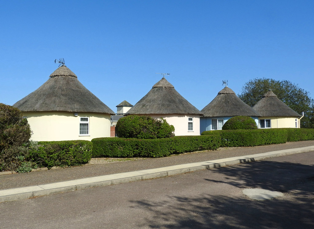 Thatched round houses at WintertononSea, Norfolk Flickr