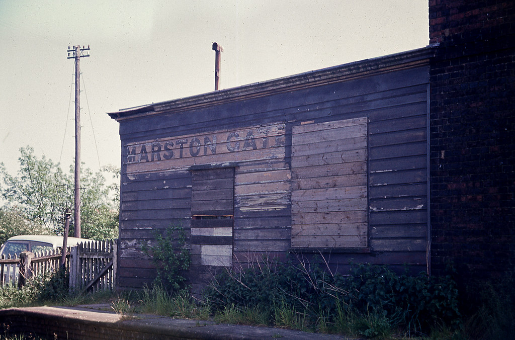Marston Gate station on the long closed LNWR Cheddington t… Flickr