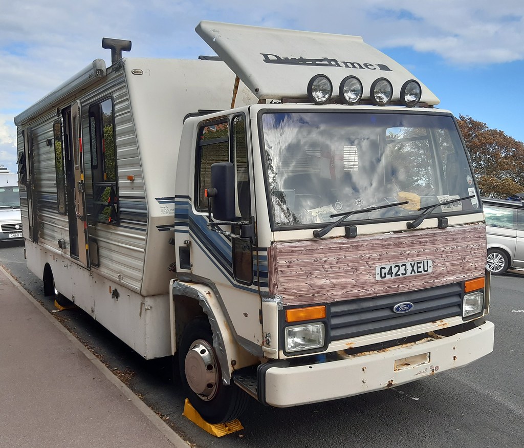1990 IvecoFord Cargo 0813 camper van Seen in Eastbourne, … Flickr