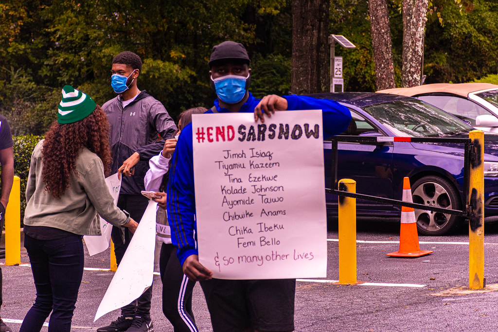 EndSARS Protest at the Nigerian Embassy in Atlanta (Photos) Politics