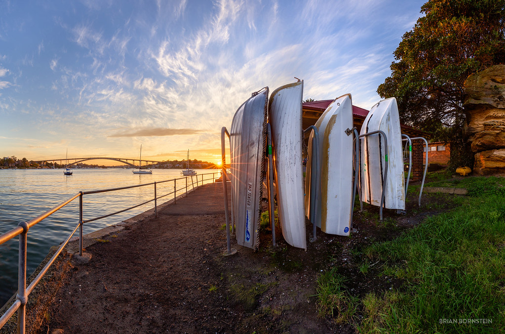 Hunters Hill Beautiful Hunters Hill at sunset, with a sun … Flickr